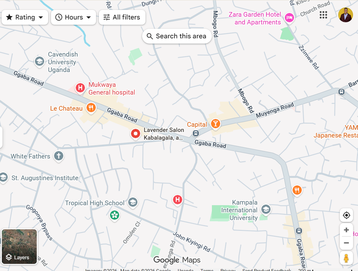 Map showing TMT Atrium, Bukoto